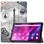 Case2go Tablet hoes geschikt voor Lenovo Tab K10 (10.3 Inch) - Tri-Fold Book Case - Eiffeltoren