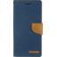 Mercury Goospery Samsung Galaxy Note 20 Hoesje - Mercury Canvas Diary Wallet Case - Hoesje met Pasjeshouder - Blauw