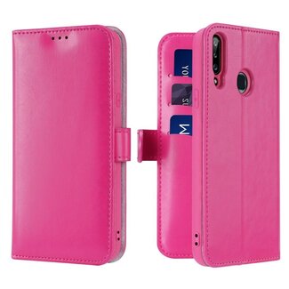 Hoesje geschikt voor Samsung Galaxy A20s - dux ducis kado wallet case - roze