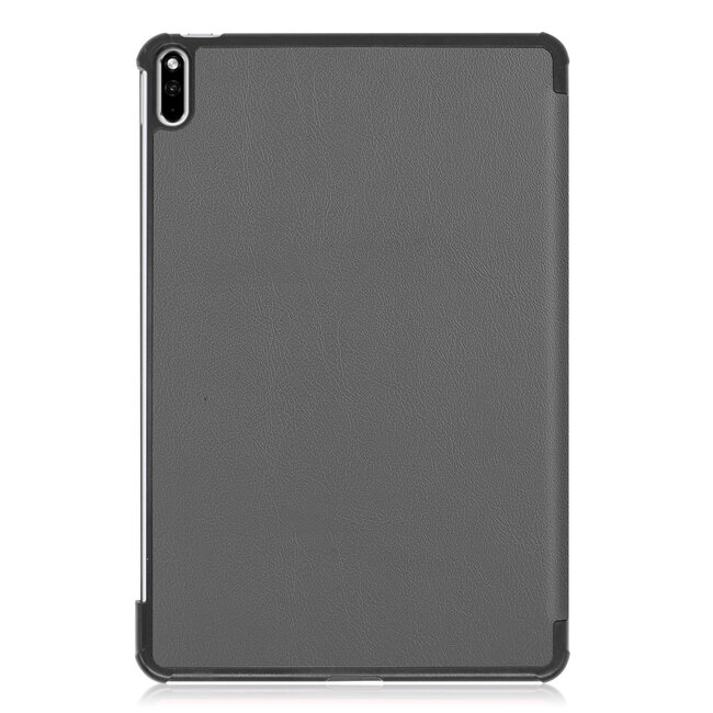 Tablet hoes geschikt voor Huawei MatePad Pro 10.8 (2021)- Tri-Fold Book Case - Grijs