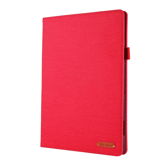 Tablet hoes geschikt voor Lenovo Tab P10 - Book Case met Soft TPU houder - Rood
