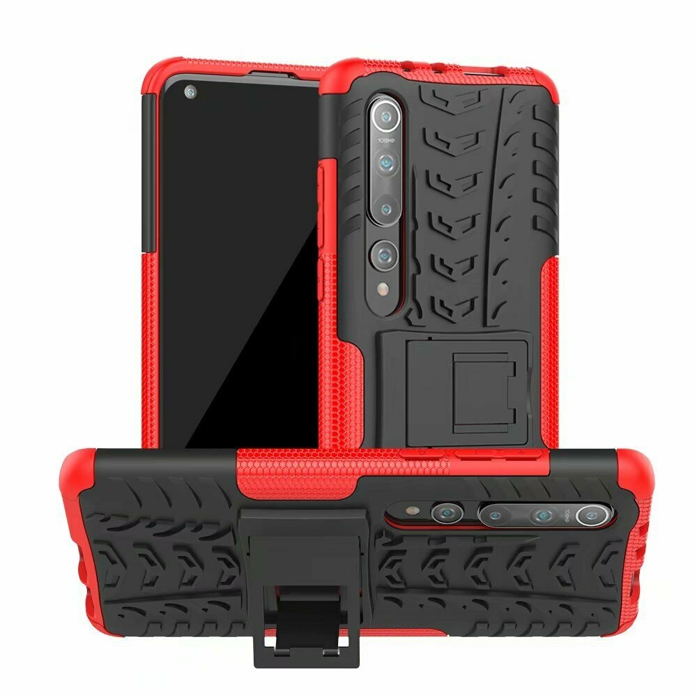 Xiaomi Mi 10 (Pro) Hoesje - Schokbestendige Back Cover - Rood afbeelding