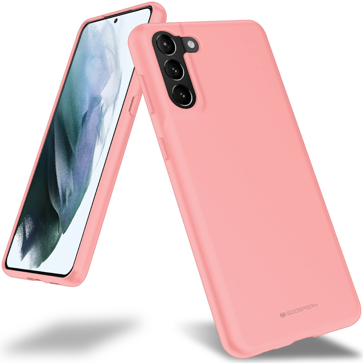 Samsung Galaxy S21 Plus Hoesje - Soft Feeling Case - Back Cover - Roze afbeelding