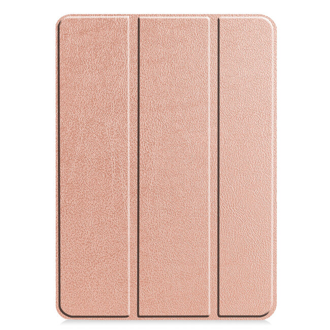 Tablet hoes voor Apple iPad Pro 2021 / 2020 tri-fold hoes - Case met Auto Wake/Sleep functie - Rosé Goud
