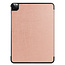 Tablet hoes voor Apple iPad Pro 2021 / 2020 tri-fold hoes - Case met Auto Wake/Sleep functie - Rosé Goud
