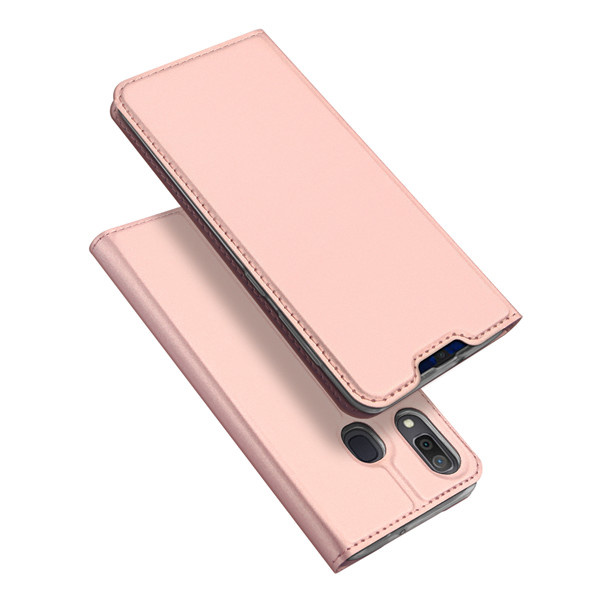Samsung Galaxy A30 hoesje - Dux Ducis Skin Pro Book Case - Rosé-Goud afbeelding