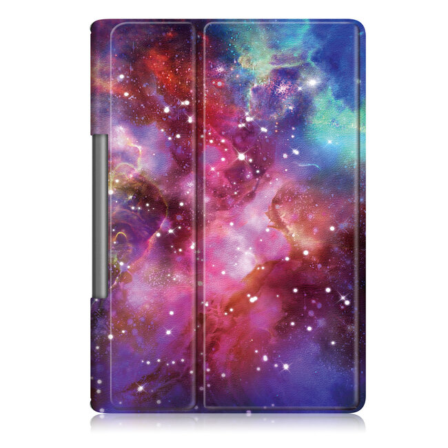 Tablet Hoes geschikt voor Lenovo Yoga Smart Tab 10.1 - Tri-Fold Book Case - Galaxy