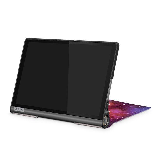 Tablet Hoes geschikt voor Lenovo Yoga Smart Tab 10.1 - Tri-Fold Book Case - Galaxy