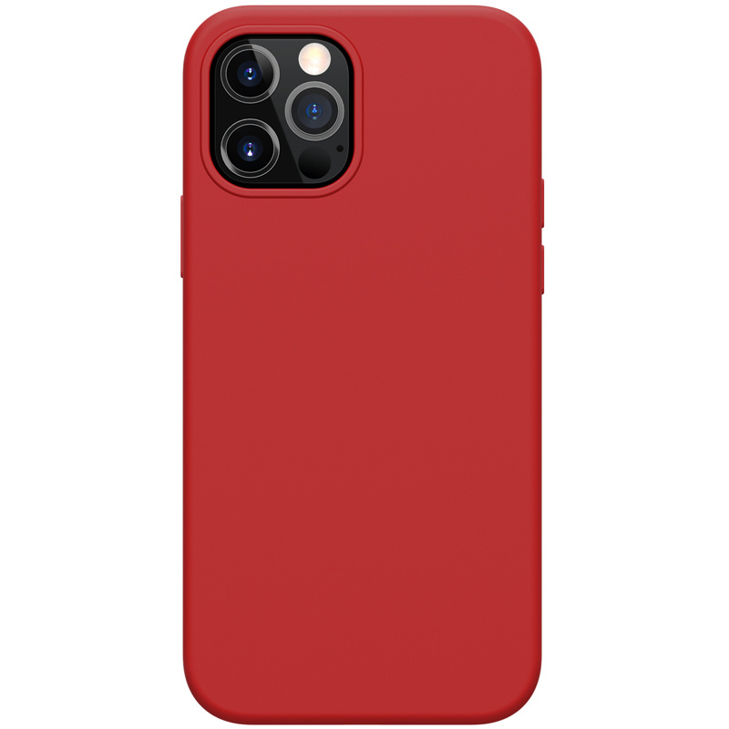 Nillkin - Hoesje geschikt voor iPhone 12 / 12 Pro - Flex Pure Pro Serie - Back Cover - Rood afbeelding