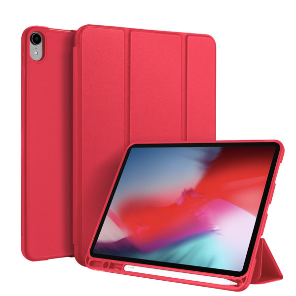 Tablet hoes geschikt voor Apple iPad Pro 11 (2018)  - Dux Ducis Osom Tri-Fold Book Case Series - Rood afbeelding