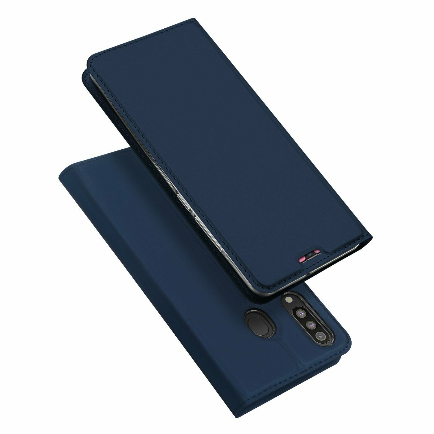 Hoesje geschikt voor Samsung Galaxy M30 - dux ducis skin pro book case - blauw afbeelding