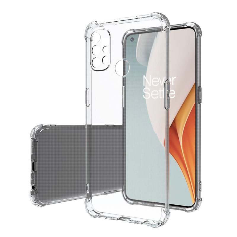 OnePlus Nord N10 Hoesje - Clear Soft Case - Siliconen Back Cover - Shock Proof TPU - Transparant afbeelding