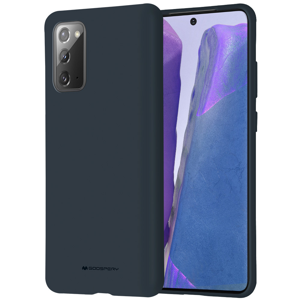 Samsung Galaxy Note 20 Hoesje - Soft Feeling Case - Back Cover - Donker Blauw afbeelding