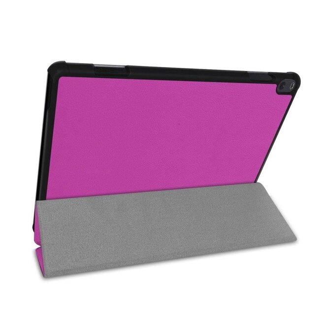 Tablet hoes geschikt voor Lenovo Tab P10 - Tri-fold Book Case - Paars