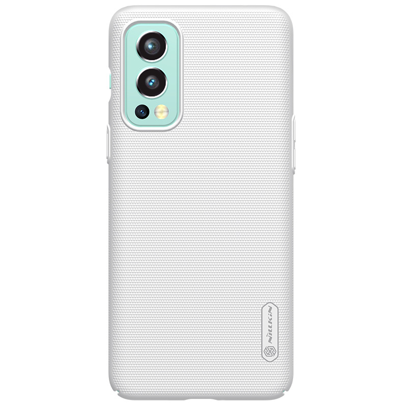 Nillkin - Telefoonhoesje geschikt voor OnePlus Nord 2 5G - Super Frosted Shield - Back Cover - Wit afbeelding