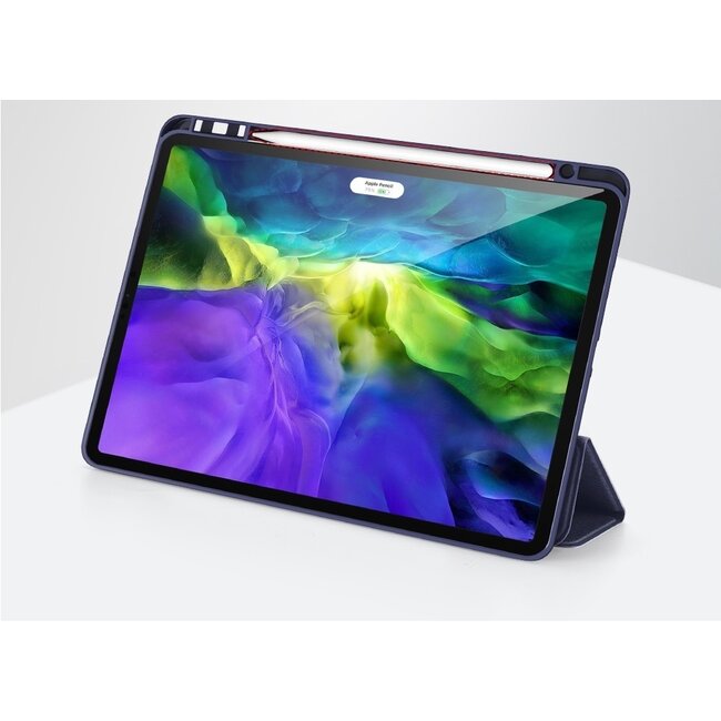 Tablethoes geschikt voor Apple iPad Pro 11 (2022/2021/2020/2018) - Dux Ducis Osom Tri-Fold Book Case Series - Blauw