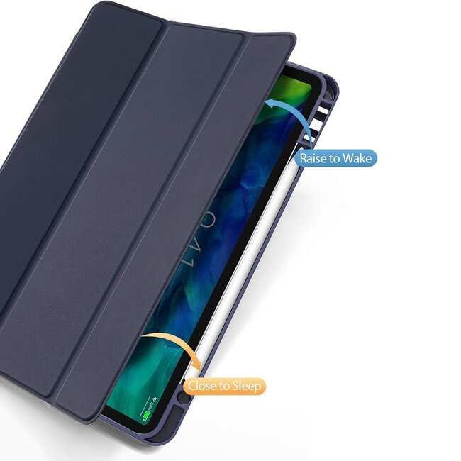 Tablethoes geschikt voor Apple iPad Pro 11 (2022/2021/2020/2018) - Dux Ducis Osom Tri-Fold Book Case Series - Blauw