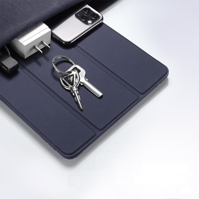 Tablethoes geschikt voor Apple iPad Pro 11 (2022/2021/2020/2018) - Dux Ducis Osom Tri-Fold Book Case Series - Blauw