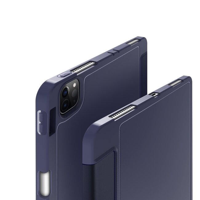Tablethoes geschikt voor Apple iPad Pro 11 (2022/2021/2020/2018) - Dux Ducis Osom Tri-Fold Book Case Series - Blauw