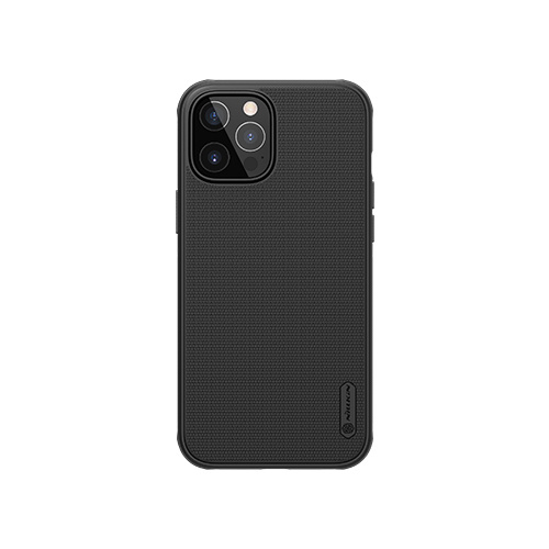 Nillkin - Hoesje geschikt voor Apple iPhone 12 / 12 Pro - Super Frosted Shield Pro - Back Cover - Zwart afbeelding