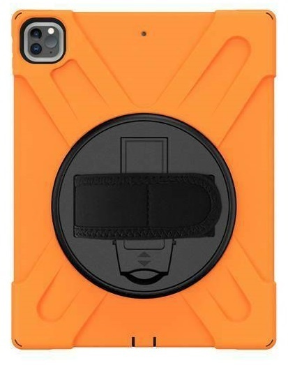 Tablet hoes geschikt voor iPad Pro 11 (2018/2020) Cover - Hand Strap Armor Case - Oranje afbeelding