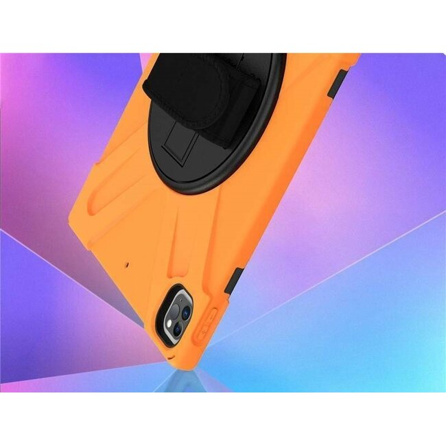 Tablet hoes geschikt voor iPad Pro 11 (2018/2020) Cover - Hand Strap Armor Case - Oranje