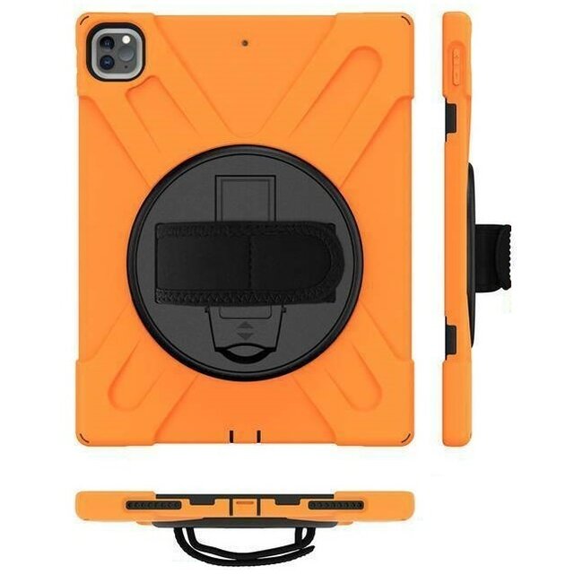 Tablet hoes geschikt voor iPad Pro 11 (2018/2020) Cover - Hand Strap Armor Case - Oranje