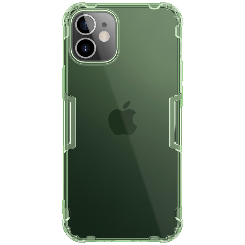 Nillkin - Hoesje geschikt voor Apple iPhone 12 Mini - Nature TPU Case - Back Cover - Donker Groen afbeelding