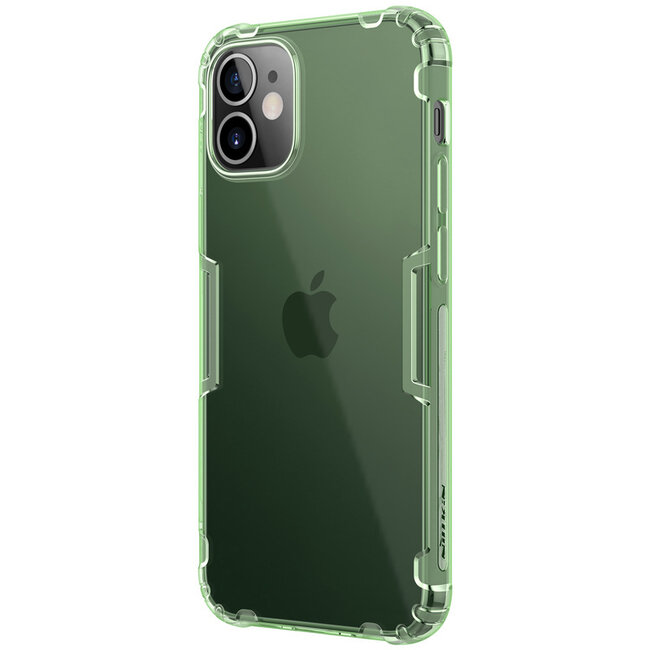 Nillkin - Hoesje geschikt voor Apple iPhone 12 Mini - Nature TPU Case - Back Cover - Donker Groen