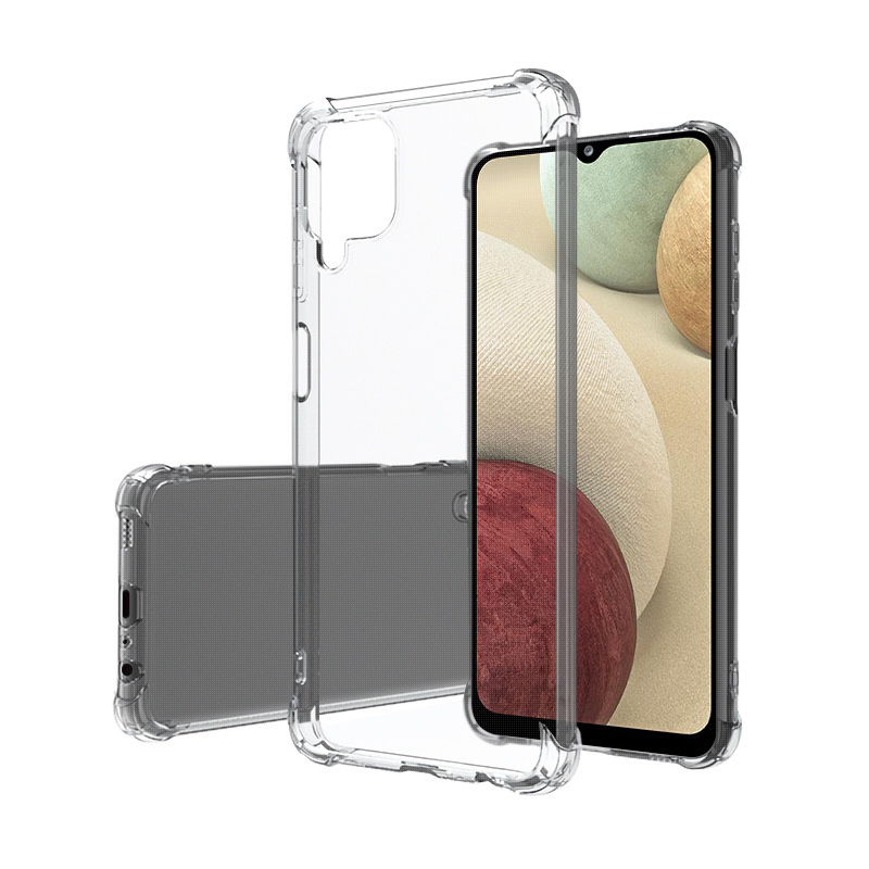 Samsung Galaxy A12 5G Hoesje - Clear Soft Case - Siliconen Back Cover - Shock Proof TPU - Transparant afbeelding