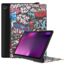 Case2go Tablet Hoes geschikt voor Lenovo Yoga Tab 11 (2021) - Tri-Fold Book Case - Graffiti