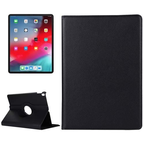 Case2go - Tablet hoes geschikt voor iPad Pro 11 (2018) case - 360 graden draaibare - Zwart afbeelding