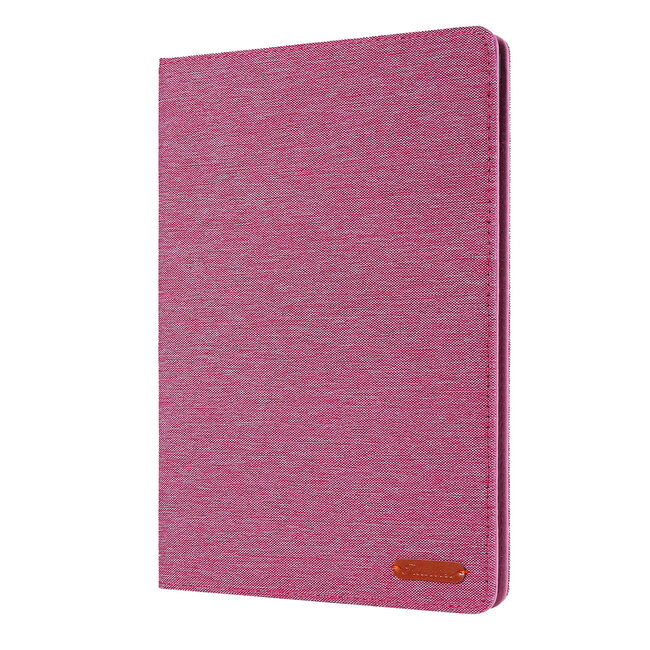 Case2go - Tablet hoes geschikt voor iPad 2021 - 10.2 Inch - Book Case met Soft TPU houder - Roze