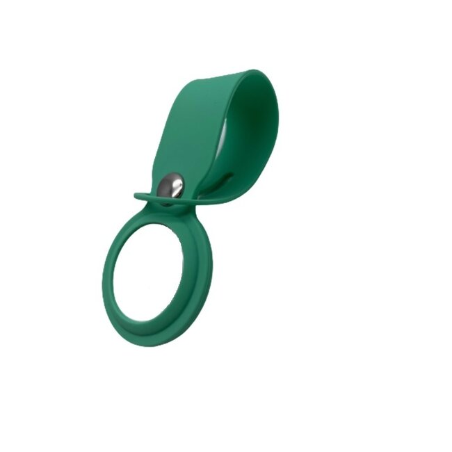 4-Pack Case2go - Hoesje geschikt voor Apple Airtag en Airtag 2 - Sleutelhanger - Hanger voor Airtag - Mint