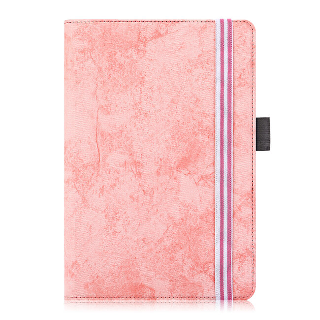 Universele 7/8 inch tablet hoes - Wallet Book Case - Roze