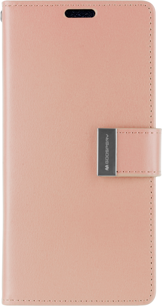 Telefoonhoesje geschikt voor Apple iPhone 13 Pro Max - Blue Moon Diary Wallet Case -Rose Goud afbeelding