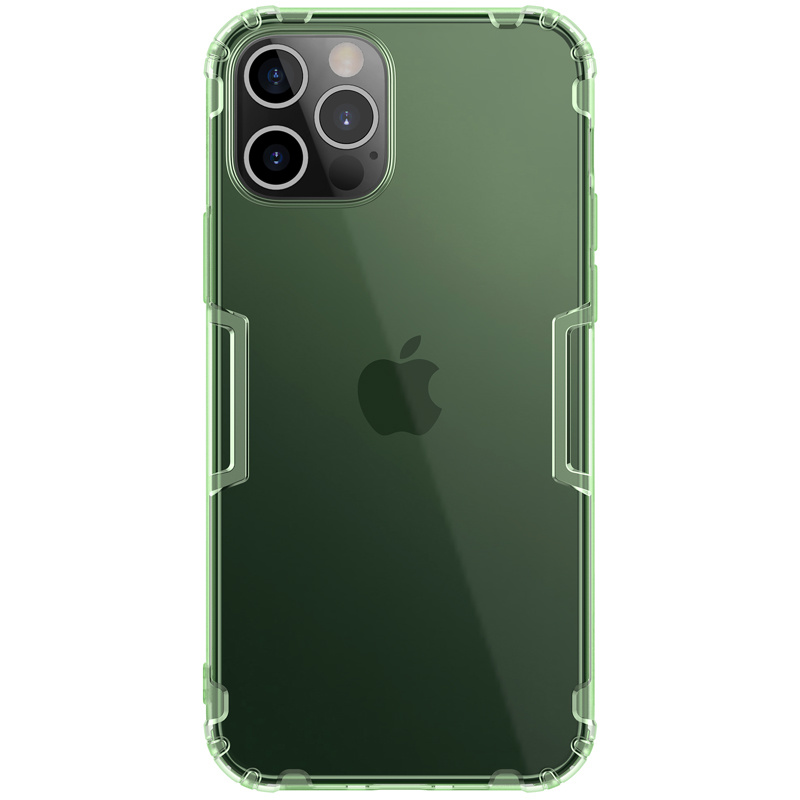 Nillkin - Hoesje geschikt voor iPhone 12 Pro Max - Nature TPU Case - Back Cover - Donker Groen afbeelding