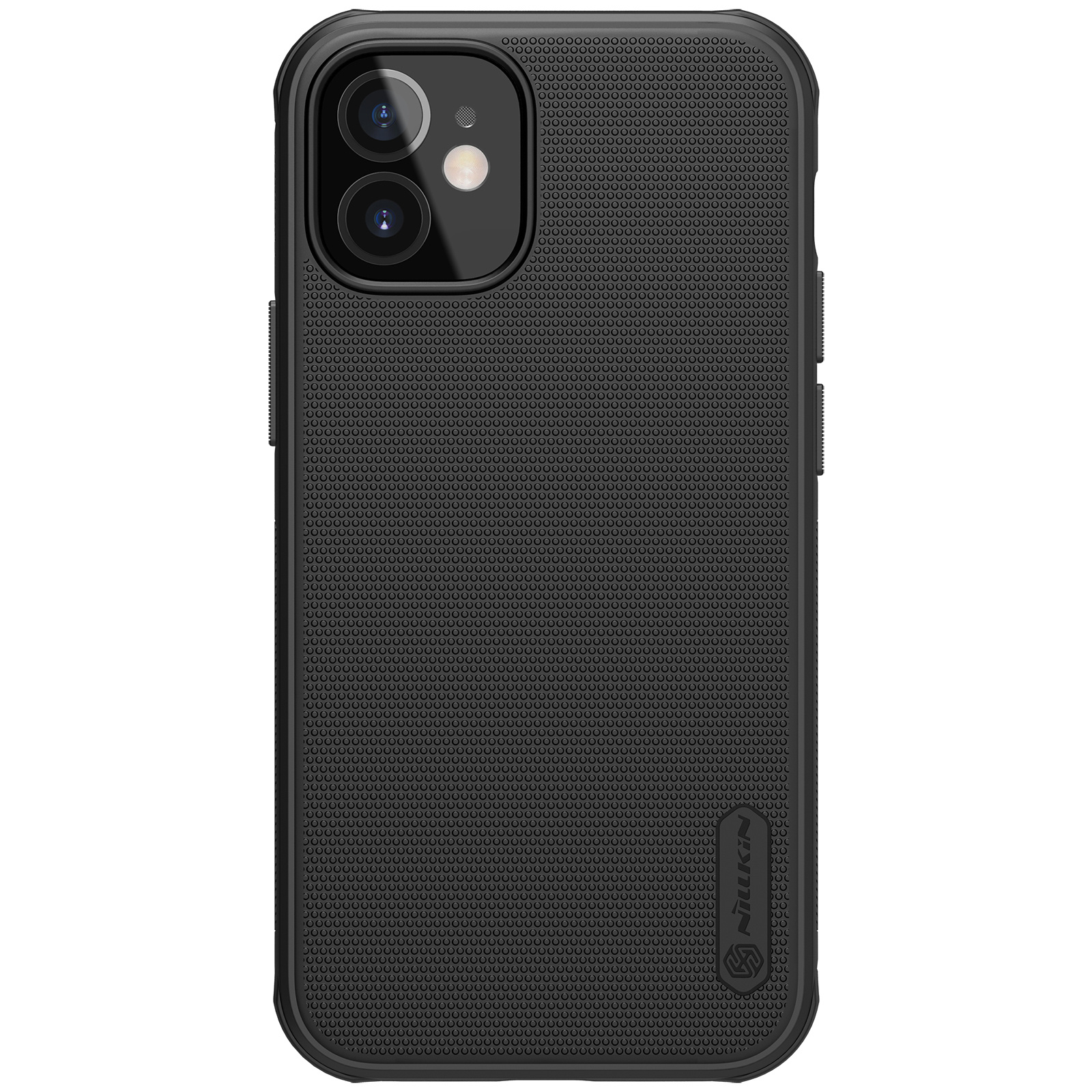 Nillkin - Hoesje geschikt voor Apple iPhone 12 Mini - Super Frosted Shield Pro - Back Cover - Zwart afbeelding