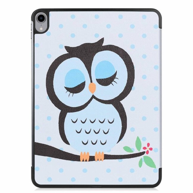 Tablet hoes geschikt voor Apple iPad Pro 11 - Tri-Fold Book Case - Uil