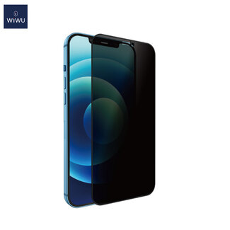 WiWu - Screen Protector geschikt voor iPhone 13/13 Pro - iVista Privacy Tempered Glass Screenprotector - Zwart