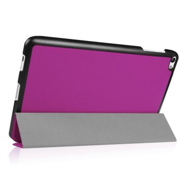 Tablet hoes geschikt voor Huawei MediaPad T2 10.0 Tri-Fold Book Case Paars