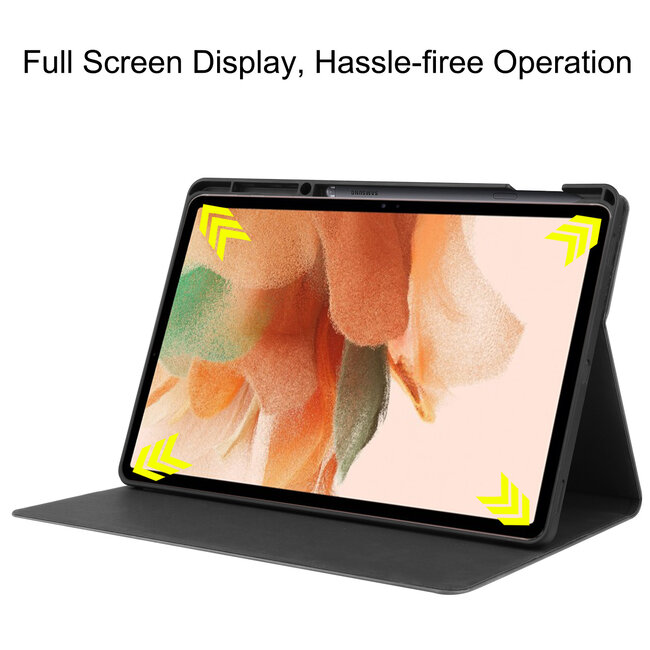 Samsung Galaxy Tab S7 FE Hoes - PU Leer Folio Book Case - Rood