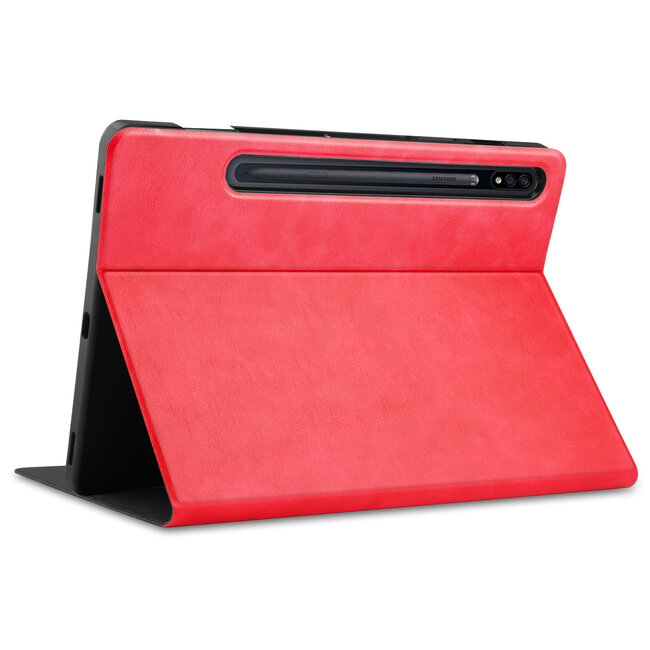 Samsung Galaxy Tab S7 FE Hoes - PU Leer Folio Book Case - Rood