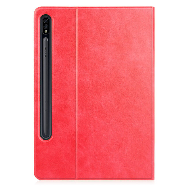 Samsung Galaxy Tab S7 FE Hoes - PU Leer Folio Book Case - Rood