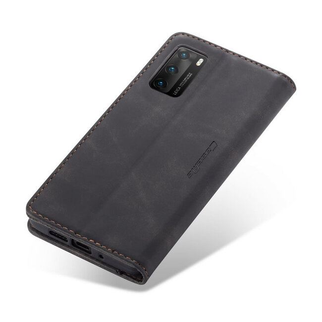 CaseMe - Hoesje geschikt voor Huawei P40 - Wallet Book Case - Magneetsluiting - Zwart