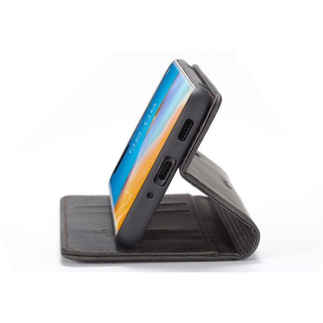 CaseMe - Hoesje geschikt voor Huawei P40 - Wallet Book Case - Magneetsluiting - Zwart