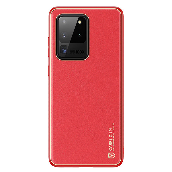 Hoesje geschikt voor Samsung Galaxy S20 Ultra - dux ducis yolo case - rood afbeelding