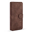 CaseMe caseme - Hoesje geschikt voor Samsung Galaxy A72 - met magnetische sluiting - ming serie - leren book case - donker bruin