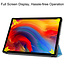 Tablet hoes geschikt voor Lenovo Tab P11 Plus (11 inch) - Tri-Fold Book Case - Licht Blauw