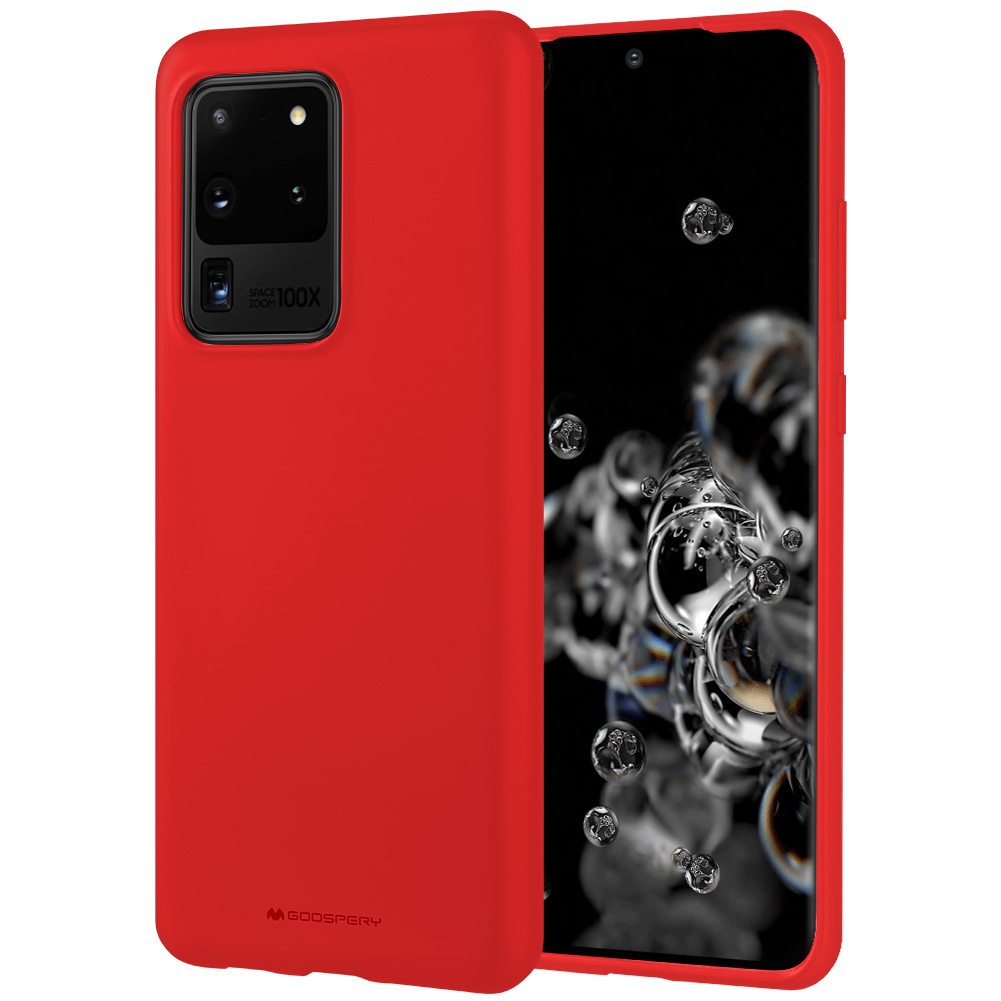 Samsung Galaxy S20 Ultra Hoesje - Soft Feeling Case - Back Cover - Rood afbeelding